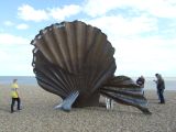 Maggi Hambling's Aldeburgh Scallop.               